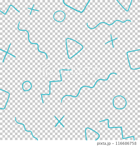 線の落書き風の背景素材のイラスト29 116686758