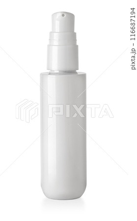 White bottle with sprayer. 116687194