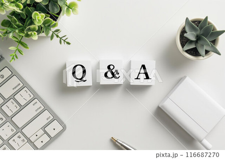 Q&Aの白いブロック Q&Aの白いブロック 116687270