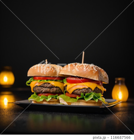 おしゃれなハンバーガー 116687566