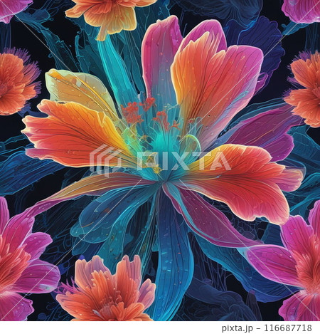 シームレスな花 シームレスな花 116687718