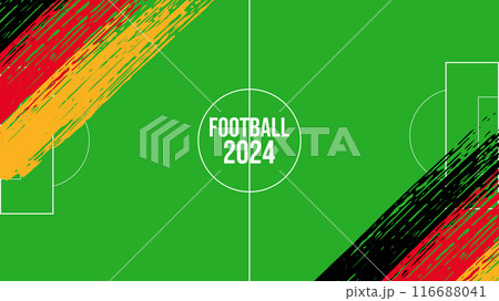 Euro Football Championship event 2024 in Germany. Layout banner background poster web design. Vector illustration. 116688041
