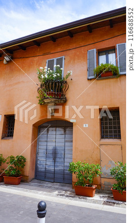 Historical old city in the italian city Rimini at Italy 116688552