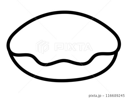 Vector black and white seashell isolated on white background. Line sea shell icon. Summer, underwater or ocean life clipart. Cute aquatic illustration or coloring page for kids. Vacation beach object Vector black and white seashell isolated on white background. Line sea shell icon. Summer, underwater or ocean life clipart. Cute aquatic illustration or coloring page for kids. Vacation beach object 116689245