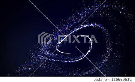 Diagonal Blue Christmas background. Diagonal New Year background. Shiny lines on a blue background. Subtitle background. Movement of plastic lines.	 116689630
