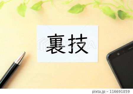 「裏技」の文字・イメージ 116691859