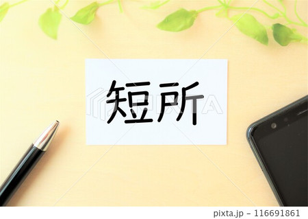 「短所」の文字・イメージ 「短所」の文字・イメージ 116691861