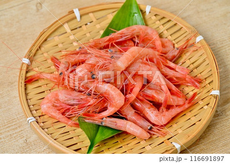 甘エビ、甘海老、食材イメージ。 116691897