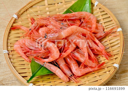 甘エビ、甘海老、食材イメージ。 甘エビ、甘海老、食材イメージ。 116691899