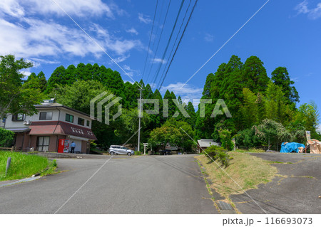 売店と駐車場 遊歩道風景 五老ヶ滝(ごろうがたき)滝観光スポット高さ50メートルの滝 (山都町) 売店と駐車場 遊歩道風景 五老ヶ滝(ごろうがたき)滝観光スポット高さ50メートルの滝 (山都町) 116693073