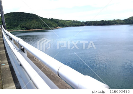伊唐大橋とその周辺の風景　伊唐島　長島町　出水郡　鹿児島県 116693456