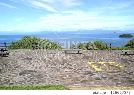 伊唐大橋とその周辺の風景 伊唐島 長島町 出水郡 鹿児島県 伊唐大橋とその周辺の風景 伊唐島 長島町 出水郡 鹿児島県 116693578
