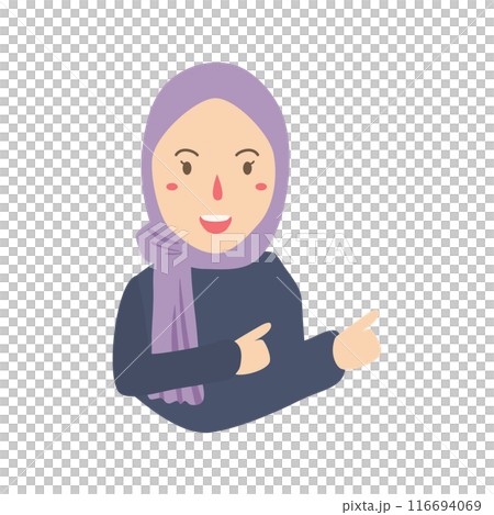 Woman has cheerful expression 116694069