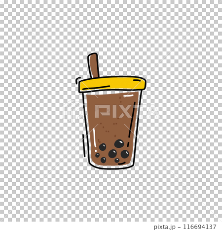 Hand drawn bubble tea Hand drawn bubble tea 116694137