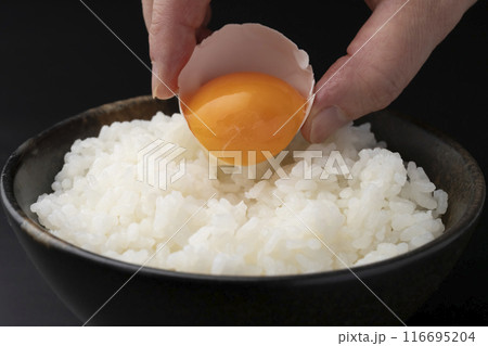 卵かけご飯 炊きたてご飯 卵かけご飯 炊きたてご飯 116695204