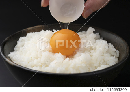 卵かけご飯　炊きたてご飯 116695209