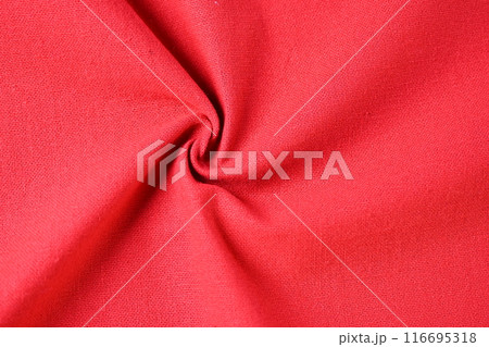 red cotton texture color of fabric textile industry 116695318