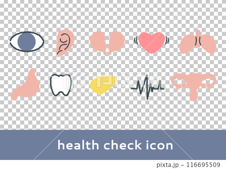 健康檢查圖標集 116695509