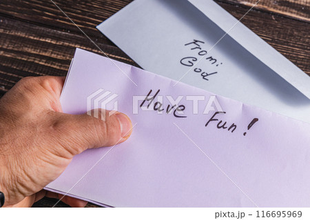 Spiritual message in the mail Photo 116695969