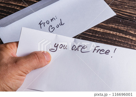 Spiritual message in the mail you are free Spiritual message in the mail you are free 116696001