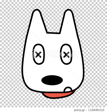 あちゃーとなってる犬のイラスト 116696320