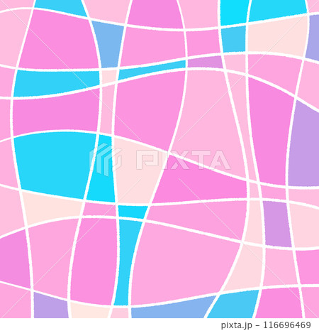 ステンドグラスのような白い線と色面の背景イラスト3 ステンドグラスのような白い線と色面の背景イラスト3 116696469