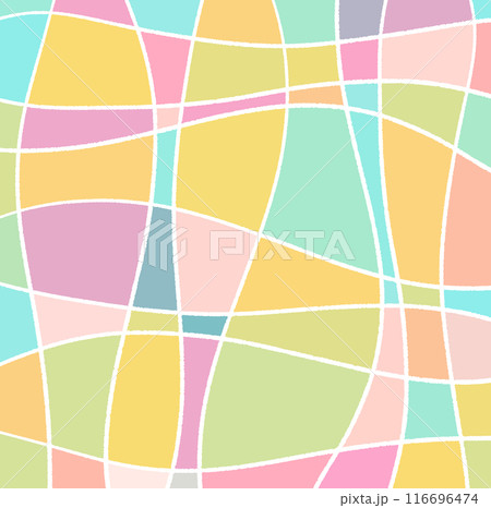ステンドグラスのような白い線と色面の背景イラスト8 ステンドグラスのような白い線と色面の背景イラスト8 116696474