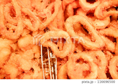 fried squid in street food 116696500