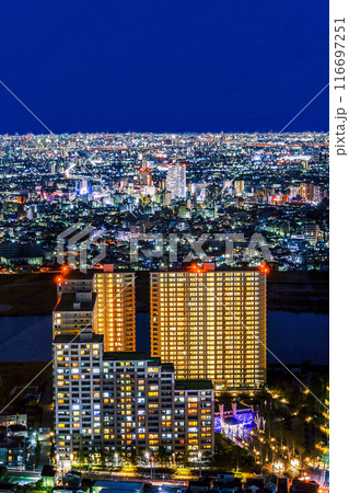 東京と江戸川の夜景 116697251