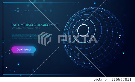 Digital wireframe globe for data management Digital wireframe globe for data management 116697811