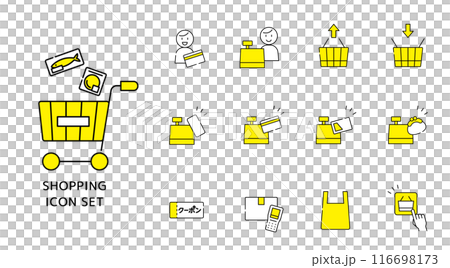 購物圖示集 116698173