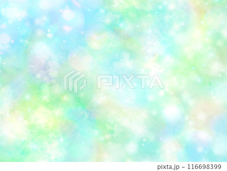 神秘的、メルヘン、幻想的なきらきら光るグラデーション背景壁紙イラストテクスチャ【水色、青、緑】 神秘的、メルヘン、幻想的なきらきら光るグラデーション背景壁紙イラストテクスチャ【水色、青、緑】 116698399