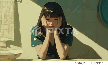 woman in depression 116699540
