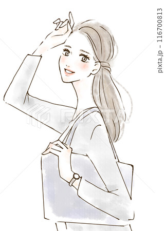 働く女性のイラスト 働く女性のイラスト 116700813