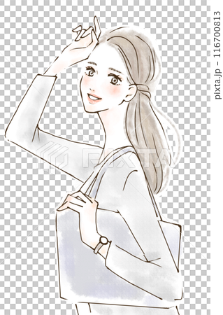働く女性のイラスト 働く女性のイラスト 116700813