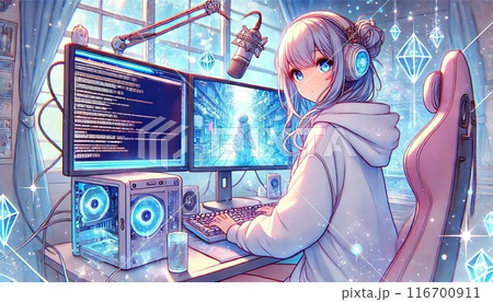 サイバー空間のストリーマー サイバー空間のストリーマー 116700911