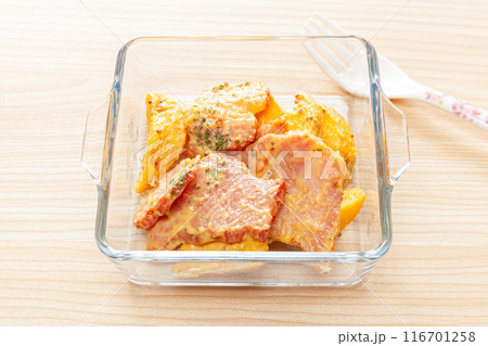 厚切ベーコンとポテトの辛子和え 116701258