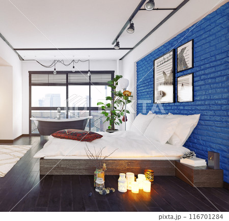 modern loft interior. modern loft interior. 116701284
