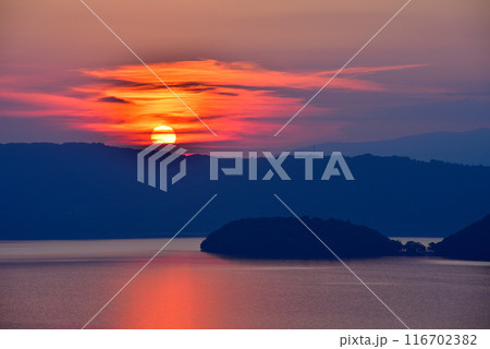 洞爺湖夕景 116702382