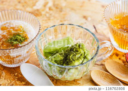 和風　抹茶プリン 116702808