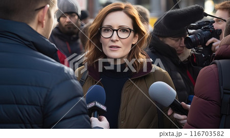 Surveying the Population: Journalists Gathering Election Insights 116703582