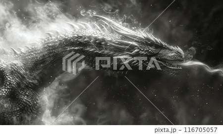 fire-breathing dragon 116705057