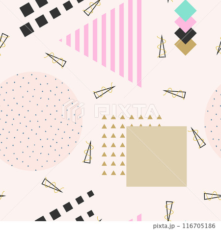 Vector abstract seamless pattern. Vector abstract seamless pattern. 116705186