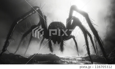 evil spider monster evil spider monster 116705312