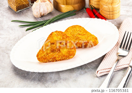 Fried potato hash brown snack 116705381