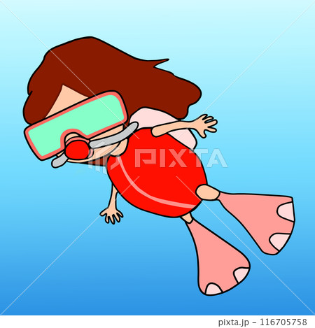 スキュ－バ－ダイビング 116705758