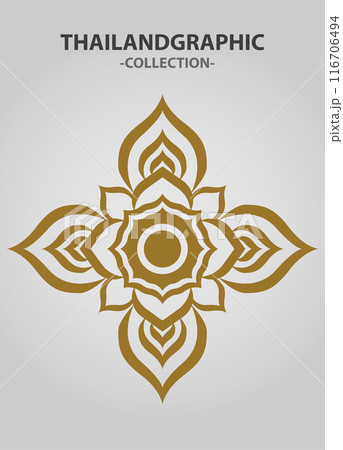 Vector element ethnic decorative ornament ethnic thai illustration Vector element ethnic decorative ornament ethnic thai illustration 116706494