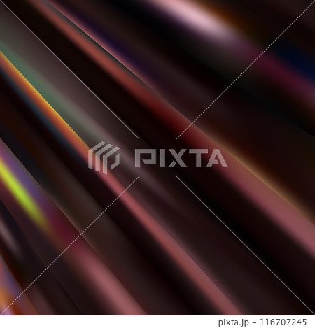 Brown crumpled or wavy fabric texture background. Abstract linen cloth soft waves. Silk atlas or stretch jacquard. Smooth elegant luxury cloth texture. Concept for banner or advertisement. 116707245