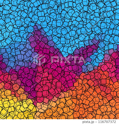 Color background from cubes. polygonal style. Design element. eps 10 Color background from cubes. polygonal style. Design element. eps 10 116707372