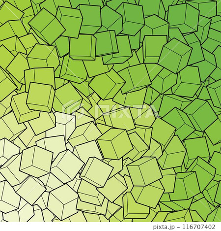 Green background from cubes. Background template. eps 10 116707402